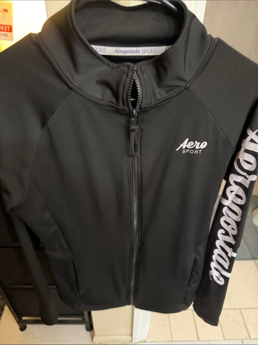 Aeropostale Black Kids' Full-Zip Sport Jacket